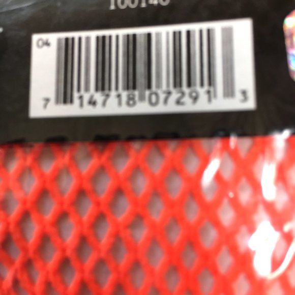 Leg Avenue Orange Fishnet Thigh High Stockings NWT NOS - Picture 6 of 7